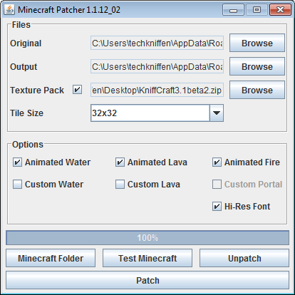 [1.2.5] MCPatcher HD 2.3.5 для Minecraft 1.2.5