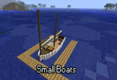 Small Boats мод Minecraft [1.4.7]